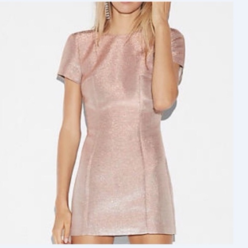 EXPRESS Pink Shimmer Dress